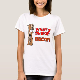 T-shirt O que é bacon de Shakin