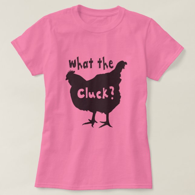 T-shirt O que é o Cluck? (Frente do Design)