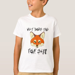 T-shirt o que faz a raposa diga