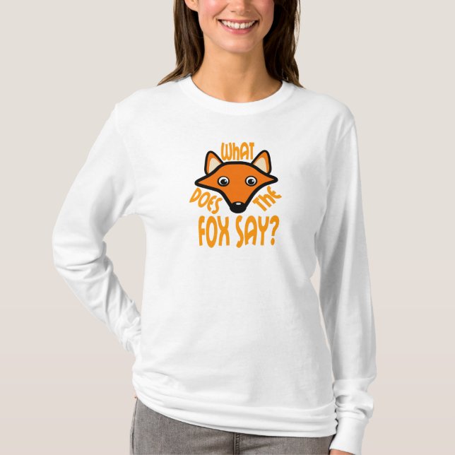 T-shirt O que faz o Fox para dizer (Frente)