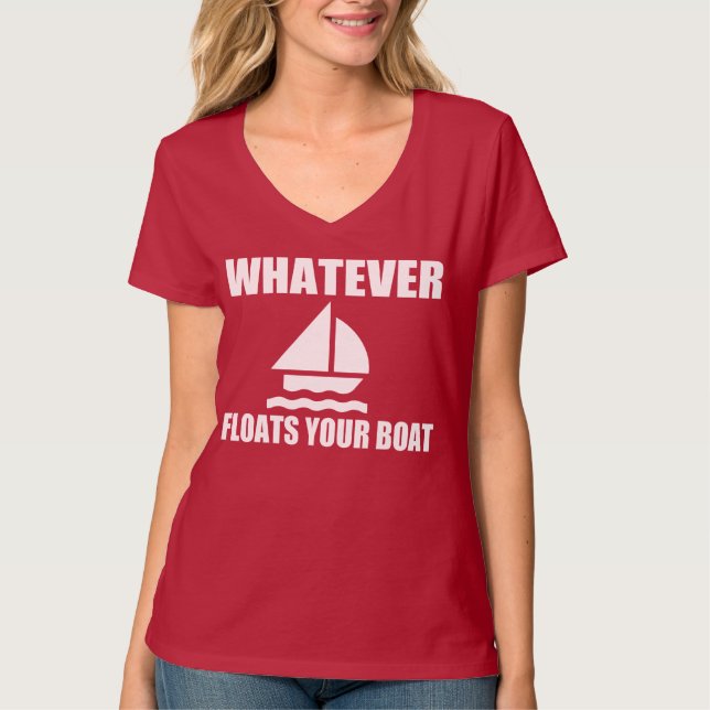 T-SHIRT O QUE QUER QUE FLUTUA SEU BARCO (Frente)