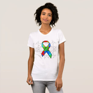 T-shirt O quebra-cabeça da consciência do autismo remend