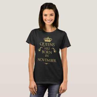 T-shirt O Queens é nascido em novembro