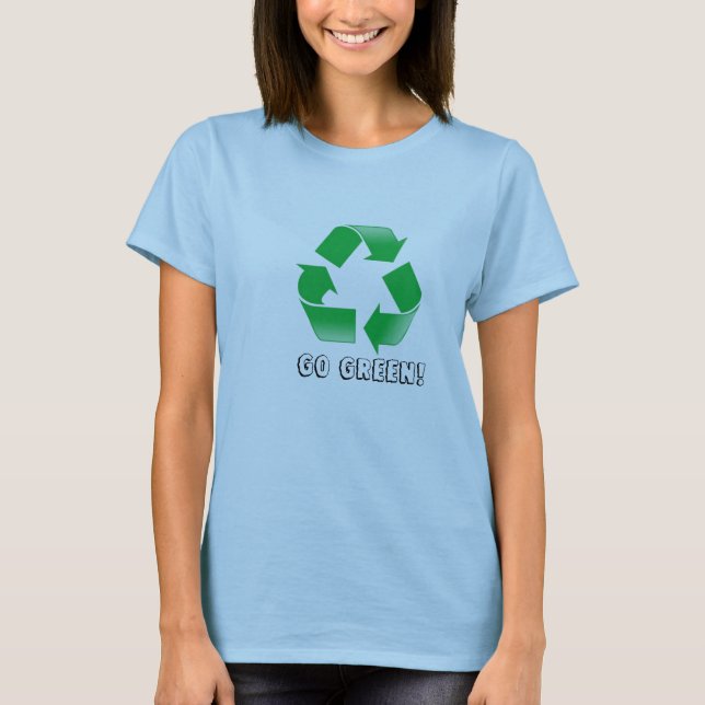 T-shirt o reciclar, vai verde! (Frente)