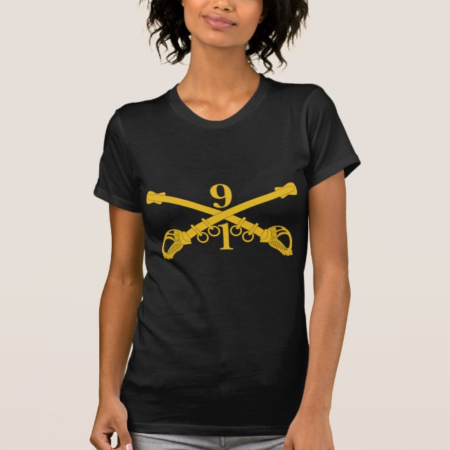 T-shirt ø Regimento de cavalaria do esquadrão 9o (Frente)