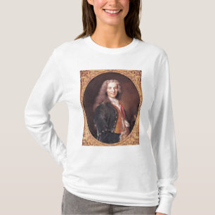 T-shirt O retrato de Voltaire envelheceu 23, 1728