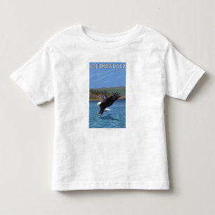T-shirt O Rio Columbia, mergulho de WashingtonEagle