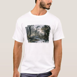 T-shirt O rio da interrupção, ramo do Wabash, chapeia 8 