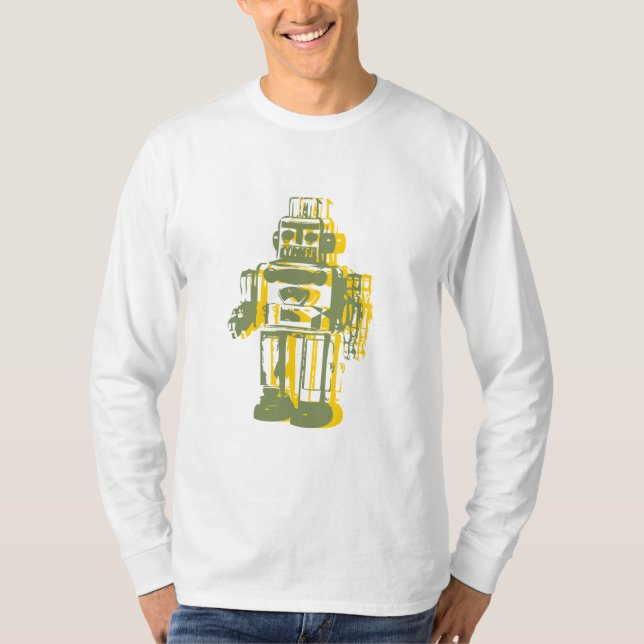 T-shirt o robot_yellow, robot_green (Frente)