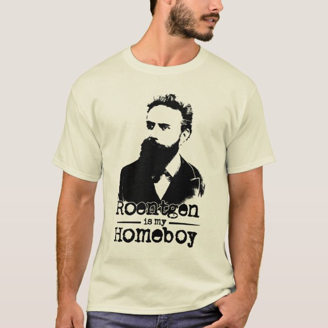 T-shirt O Roentgen é meu ficar em casa (Frente)