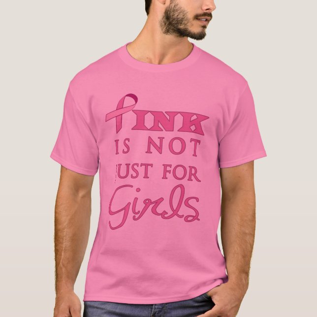 T-shirt O rosa não é apenas para meninas (Frente)