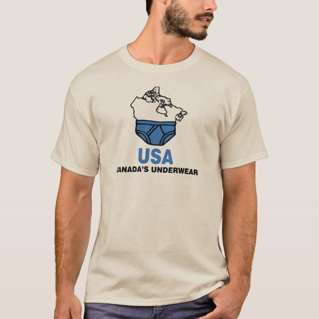 T-shirt O roupa interior de Canadá (Frente)