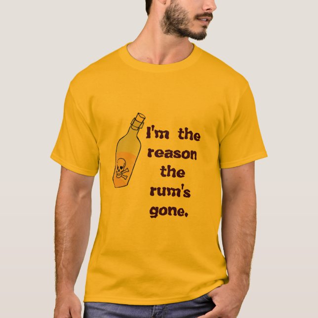 T-shirt O Rum do Pirate desapareceu (Frente)