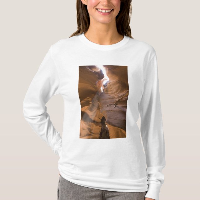 T-shirt O saca-rolhas no canto superior do Antelope Canyon (Frente)