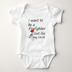 T-shirt O sapador-bombeiro gosta de meu tio