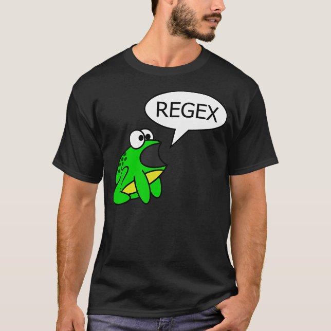 T-shirt O sapo diz "Regex " (Frente)