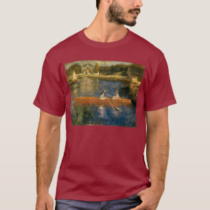 T-shirt O Seine de Renoir em Asnières (o Skiff) Ca 1879