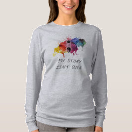 T-shirt O semicolon minha história não se acaba