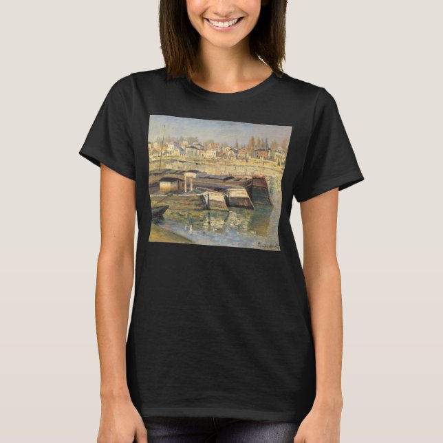 T-shirt O Sena em Asnieres, por Claude Monet (Frente)