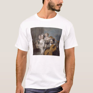 T-shirt O sentido de audição, c.1744-7 (óleo em canvas)
