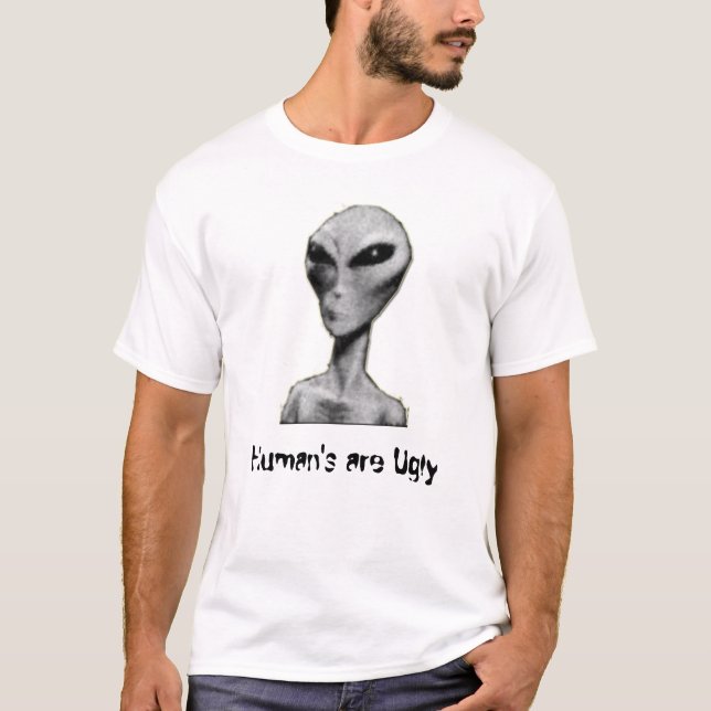 T-shirt O ser humano é feio (Frente)