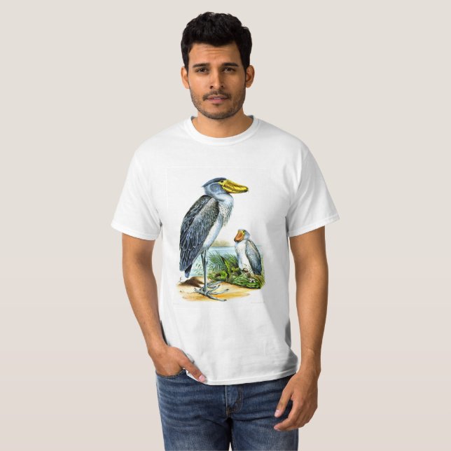 T-shirt O Shoebill (rex do Balaeniceps) (Frente Completa)