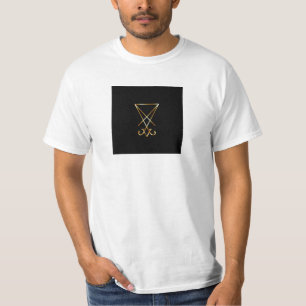 T-shirt O sigil dourado de Lucifer