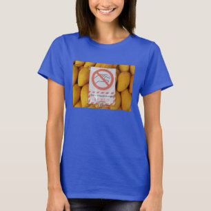 T-shirt O sinal engraçado 'não toca no mango