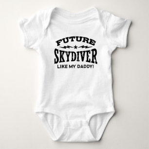 T-shirt O Skydiver futuro gosta de meu pai