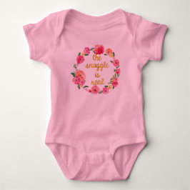 T-shirt O Snuggle é Bodysuit engraçado real do tutu do