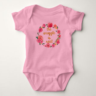 T-shirt O Snuggle é Bodysuit engraçado real do tutu do