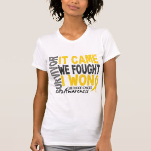 T-shirt O sobrevivente de câncer que da infância veio n