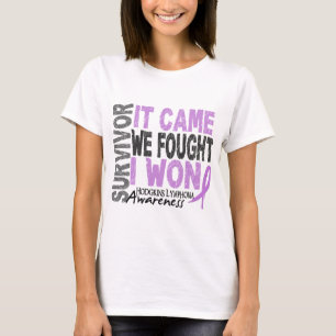 T-shirt O sobrevivente que do linfoma de Hodgkins veio nó