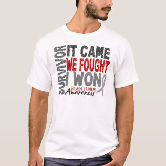 T-shirt O sobrevivente que do tumor cerebral veio nós