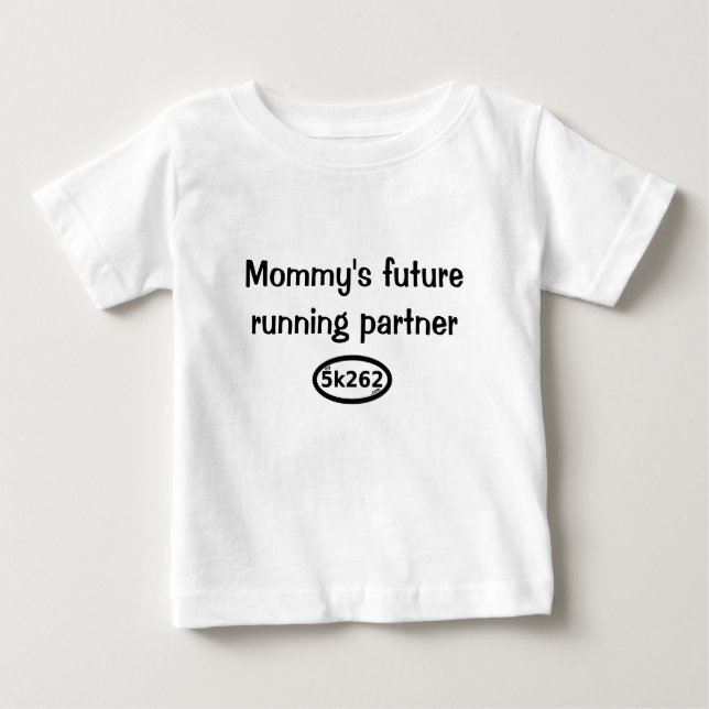 T-shirt O sócio running futuro da mamã (Frente)