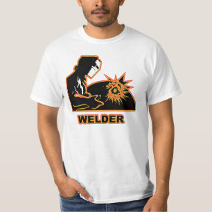 T-shirt O soldador que faz as faíscas voa