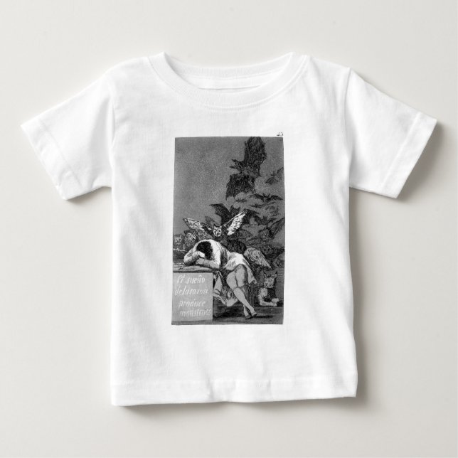 T-shirt O sono da razão produz monstro por Francisco (Frente)