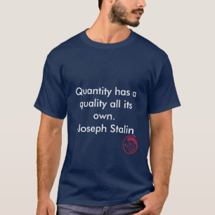 T-shirt O sorriso mau, quantidade tem uma qualidade muito
