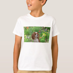 T-shirt O Spaniel de rei Charles descuidado caçoa o