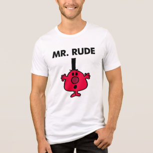 T-shirt O Sr. Rude   Vermelho-Enfrentou a raiva