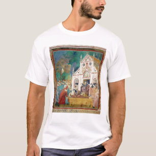 T-shirt O St. Clare abraça o corpo de St Francis