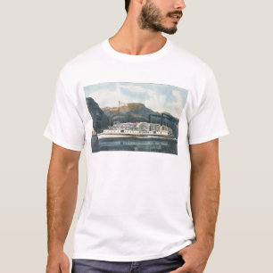 T-shirt O ` St. John do barco a vapor do Rio Hudson