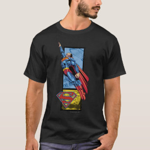 T-shirt O Super-Homem salta com o logo