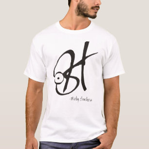 T-shirt O T branco dos homens de H.Smokes