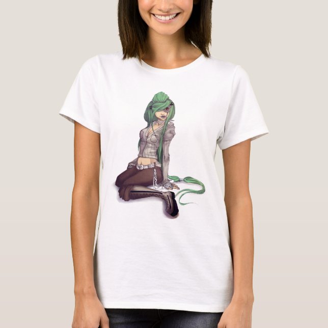 T-shirt O T da mulher de Moncale (Frente)