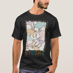 T-shirt O T da obscuridade de Etosha
