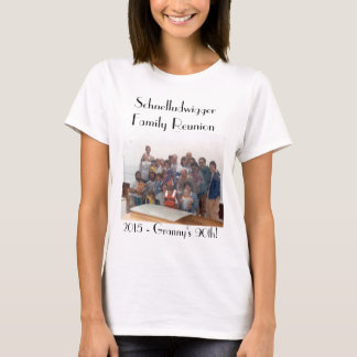 T-shirt O T das mulheres da reunião de família 2015 de