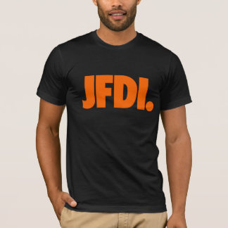 T-shirt O T definitivo de JFDI (preto)
