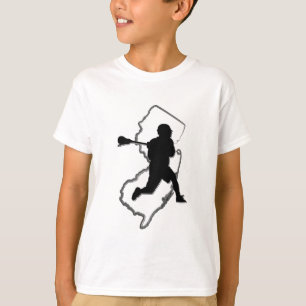 T-shirt O T do miúdo do Lacrosse de NJ