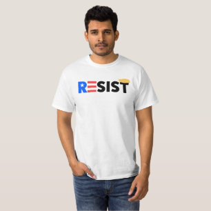 T-shirt O T dos homens americanos da resistência